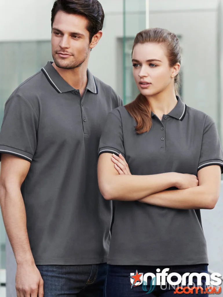 Matching gray polo shirts from Cambridge Polo biz collection mens p227ms short sleeve