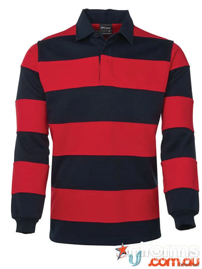 JBs 3SR Cambridge Striped Rugby Jumper in Navy/Red