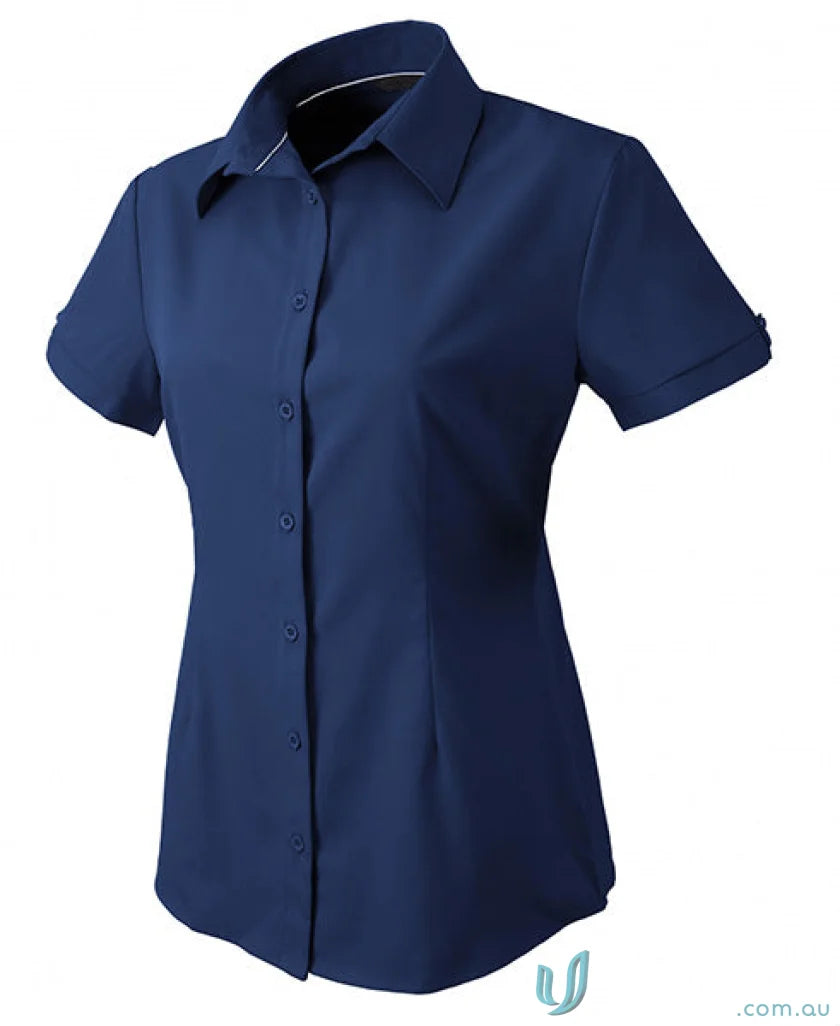 Stencil 2135S Candidate Ladies SS Shirts in Navy