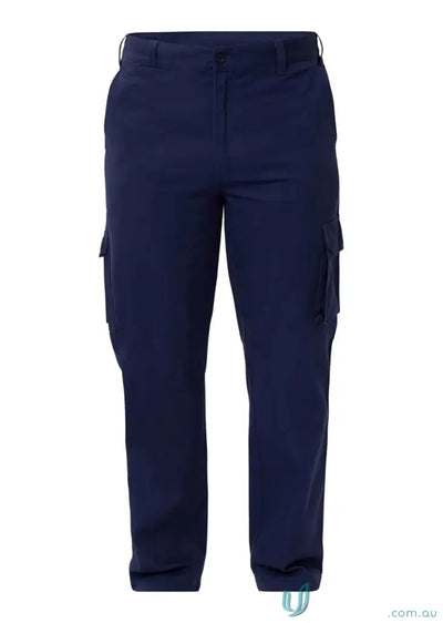 WorkCraft WP4016 Cargo Cotton Drill Trouser in navy front product image