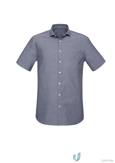 Gray Charlie Classic Fit SS Shirt with RS968MS mechanical stretch short sleeves