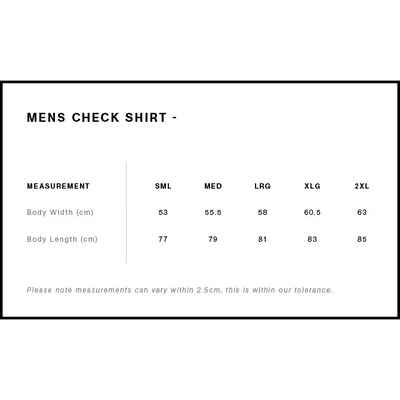 Mens Shirts 5417-Coal Check Flannel Shirt