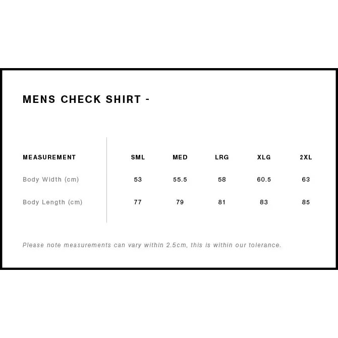 Mens Shirts 5417-Coal Check Flannel Shirt