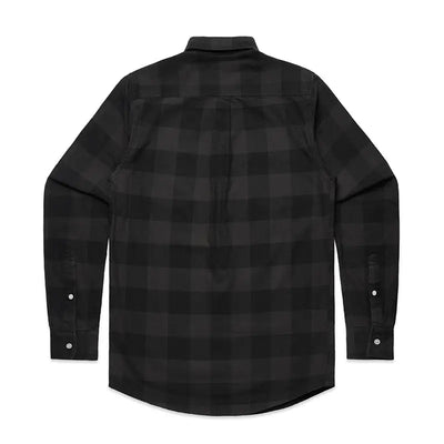 Mens Shirts 5417-Coal Check Flannel Shirt