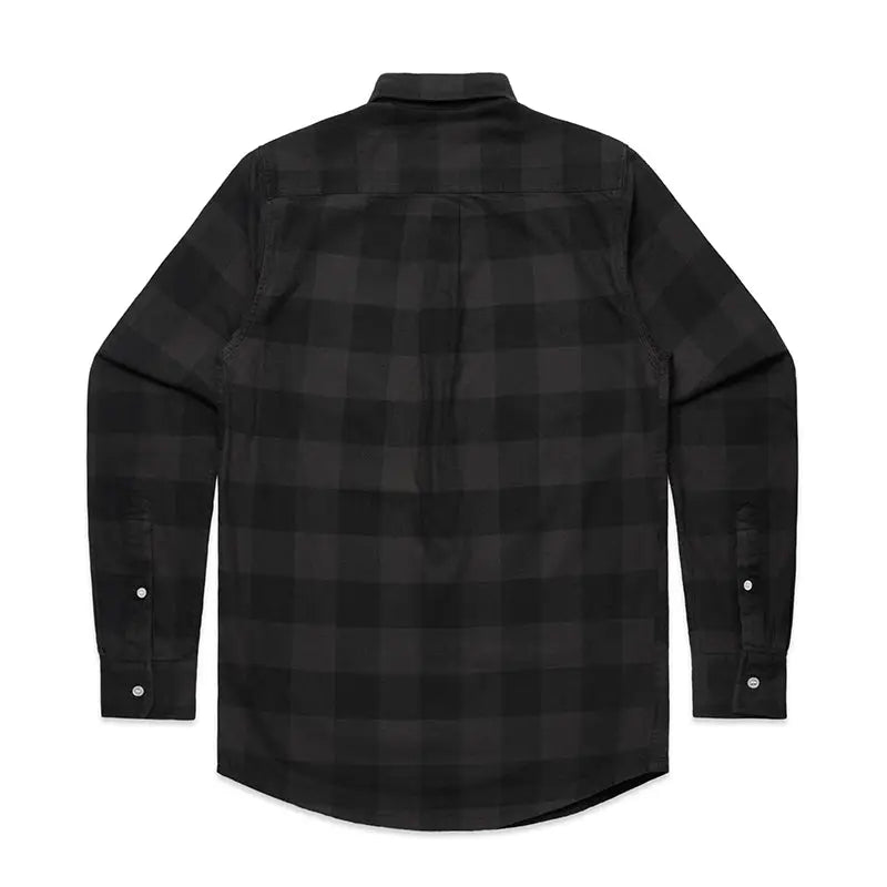 Mens Shirts 5417-Coal Check Flannel Shirt