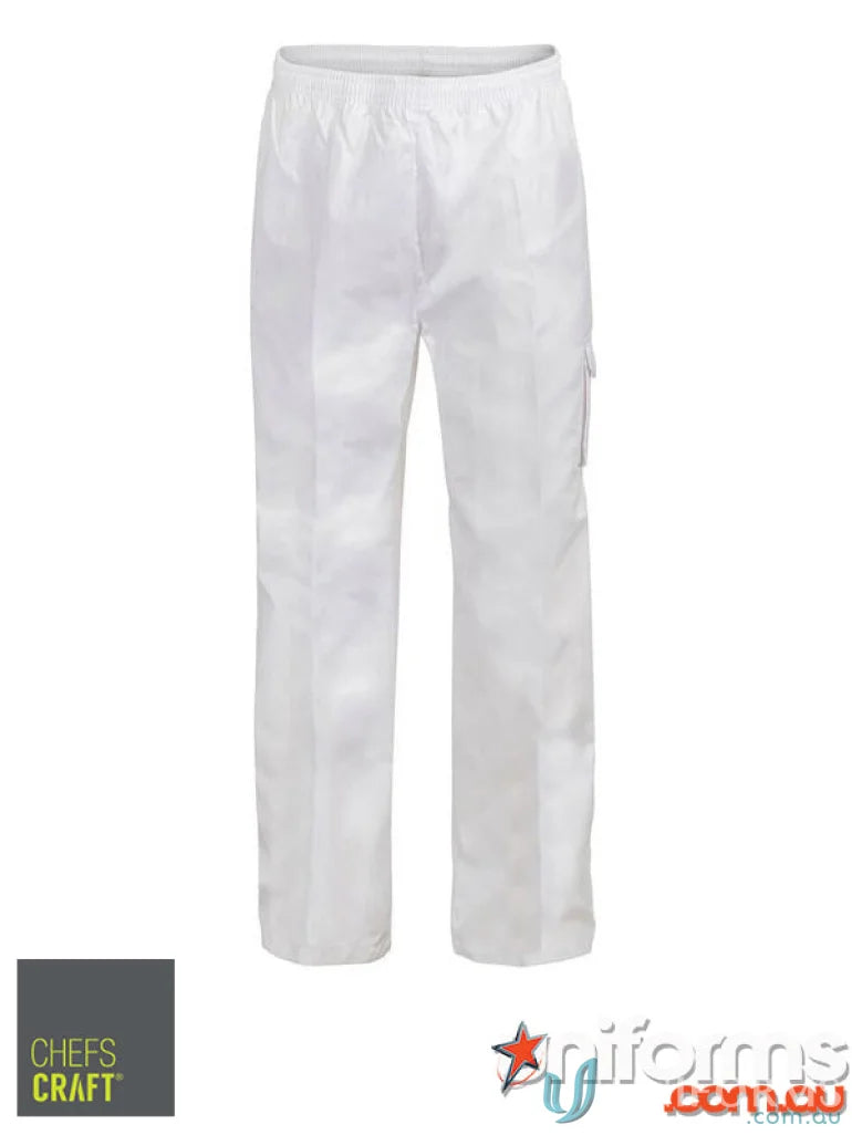 WorkCraft CP055 Chef Drawstring Cargo Pant front product image