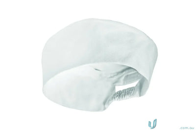 WorkCraft CC103 Chefs Cap with Back Opening in White