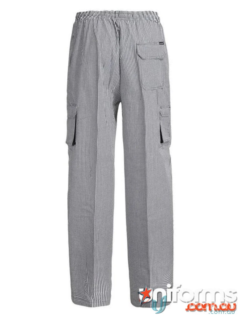 WorkCraft CP060 Chefs Check Cargo Pant