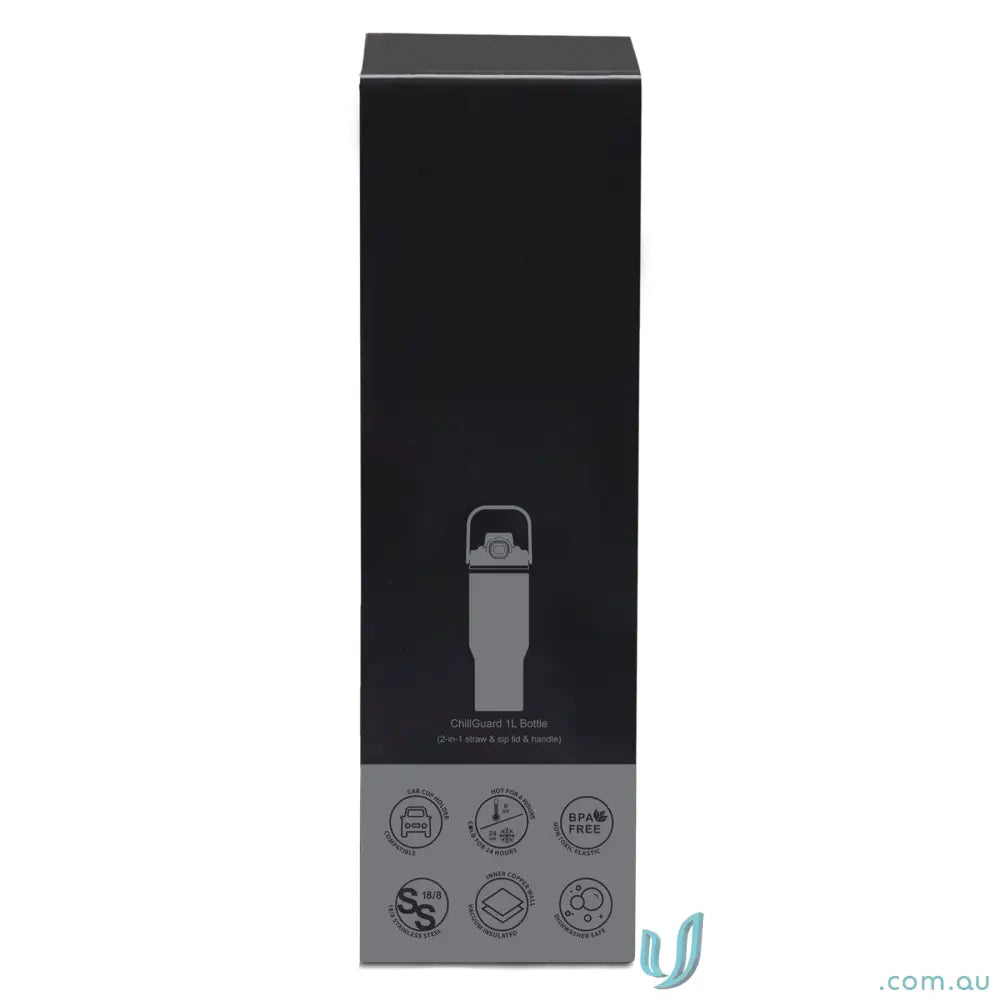 1L bottle IGCGB ChillGuard 1L Insulated Stainless Steel Bottle with Dual Spout