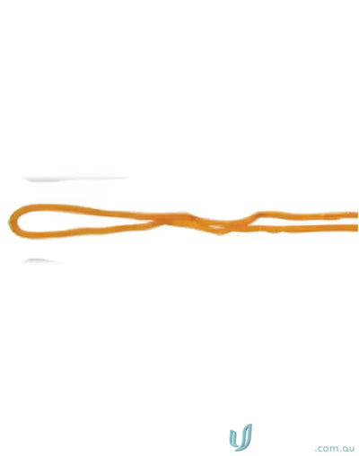 Orange elastic string on Winning Spirit Chin strap with break-away clip for safety
