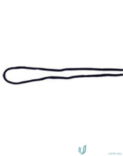 Black elastic hair tie on Winning Spirit Chin with break-away clip for the perfect solution