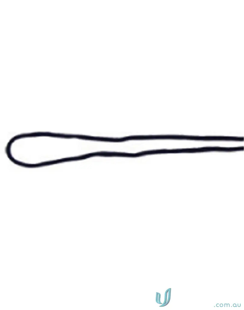 Black elastic hair tie on Winning Spirit Chin with break-away clip for the perfect solution