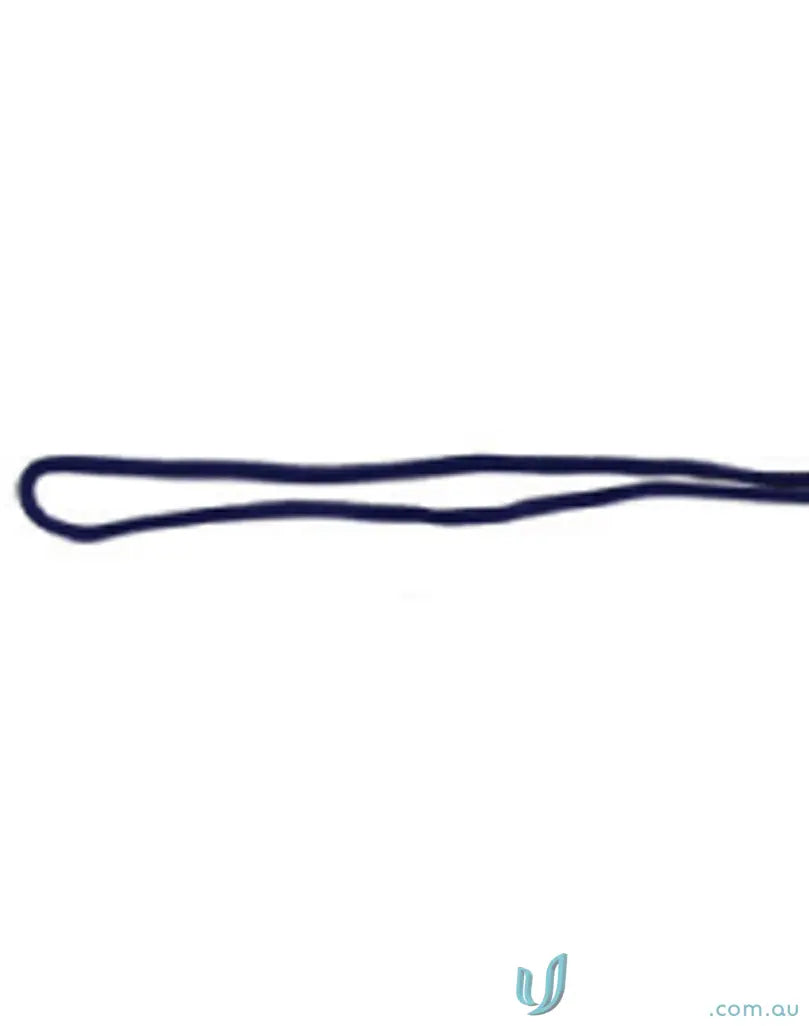 Dark blue elastic cord on winning spirit chin strap with break-away clip perfect solution