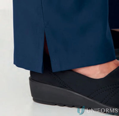 Navy blue City Active Healthcare Pant with side slit and pocket, perfect for uniforms