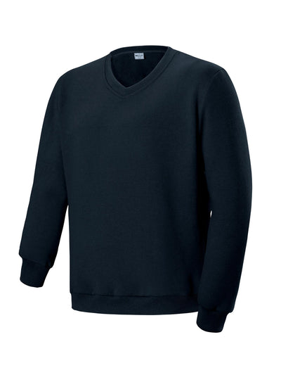 Bocini Unisex Adults V Neck Fleece Jumper CJ1617 - Black