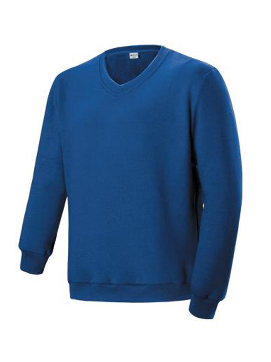 Bocini Unisex Adults V Neck Fleece Jumper CJ1617 - Royal Blue