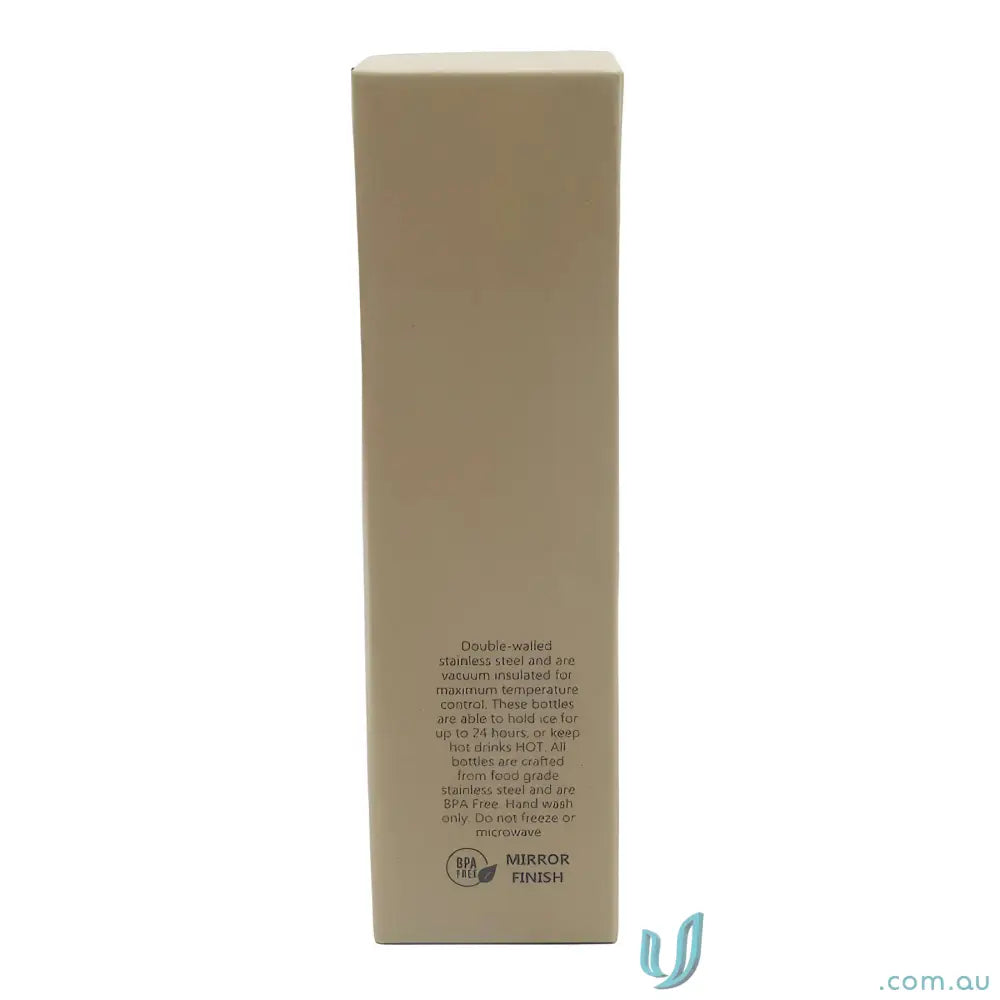 Tan rectangular box for Classic 500ml Stainless Steel Vacuum Insulated Drinks Bottle