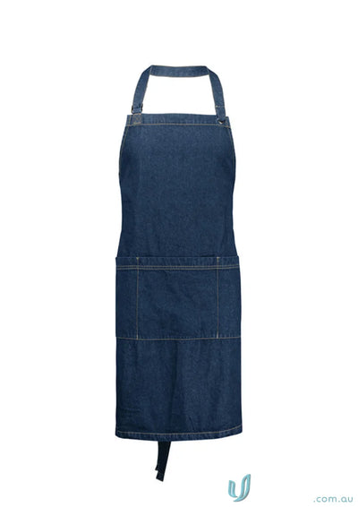 Clout Apron from Biz Collection Clout featuring a stylish denim apron with pockets