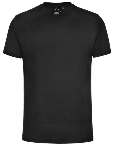 Navy blue printed adult tee moq50, black textured crew neck short sleeve back