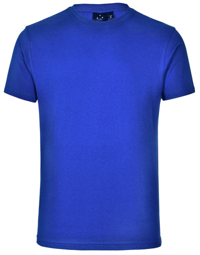 Navy blue printed adult tee moq50 royal cotton crew-neck back
