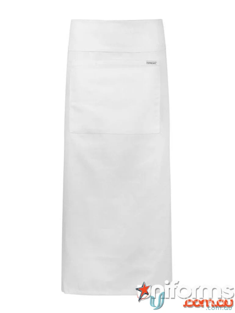 WorkCraft CA007 Continental Apron with Pocket and Fold Over in Black front product image