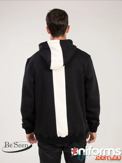 Contrast Back Hoodie in premium brushed fleece with recycled polyester and global recycled standards