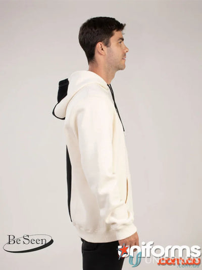 Contrast Back Hoodie featuring premium brushed fleece and recycled polyester fabric