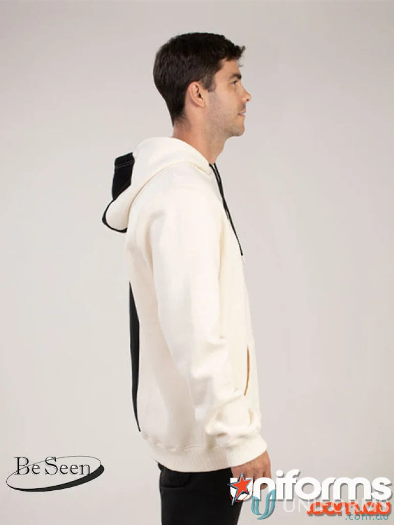 Contrast Back Hoodie featuring premium brushed fleece and recycled polyester fabric
