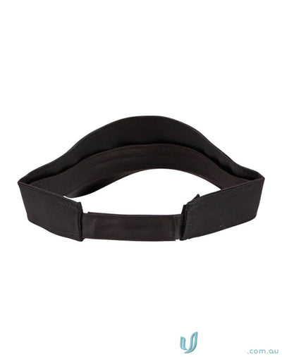 Black sun visor from Winning Spirit Contrast features ch49 contrast sandwich visor style