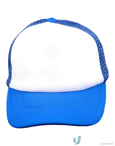 Blue and white winning spirit truckers contrast trucker cap for ultimate workwear style