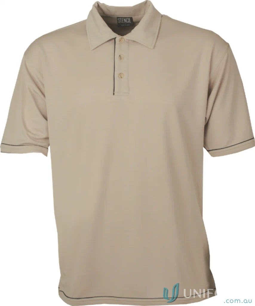 Stencil 1010B Cool Dry 2 Polo in Beige/Navy