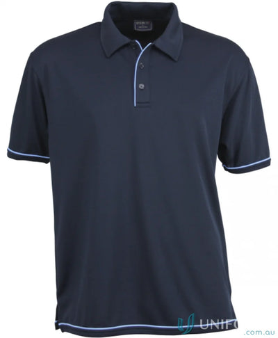 Stencil 1010B Cool Dry 2 Polo in Navy/Spring Blue