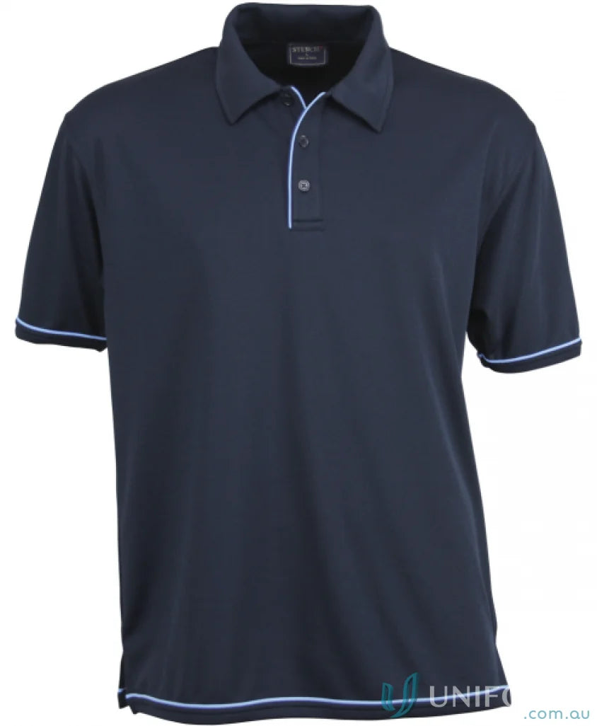 Stencil 1010B Cool Dry 2 Polo in Navy/Spring Blue