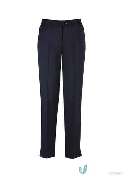 Dark blue womens cool stretch slim leg pants for a sleek look
