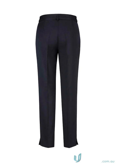 Dark blue cool stretch slim leg pants for women, comfy and stylish dress pants