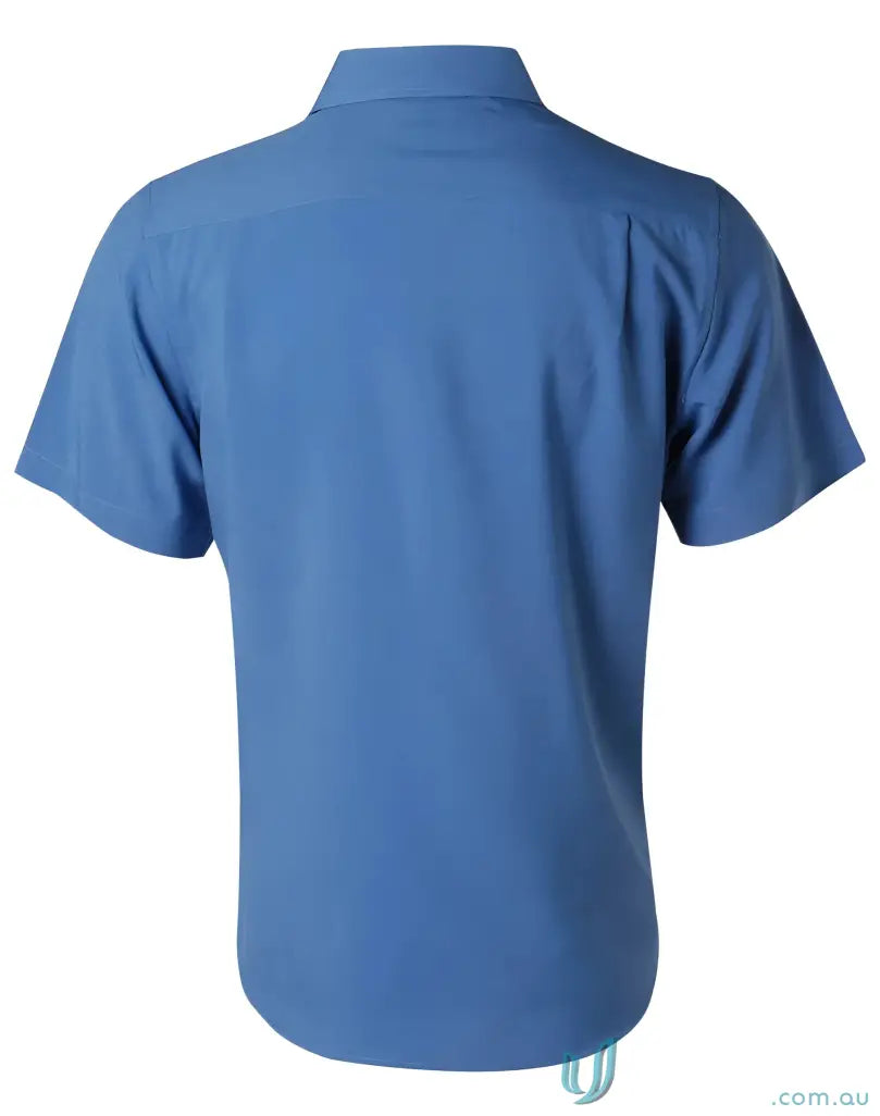 Winning Spirit CoolDry Health Shirt m7600s mens cooldry short sleeve blue shirt