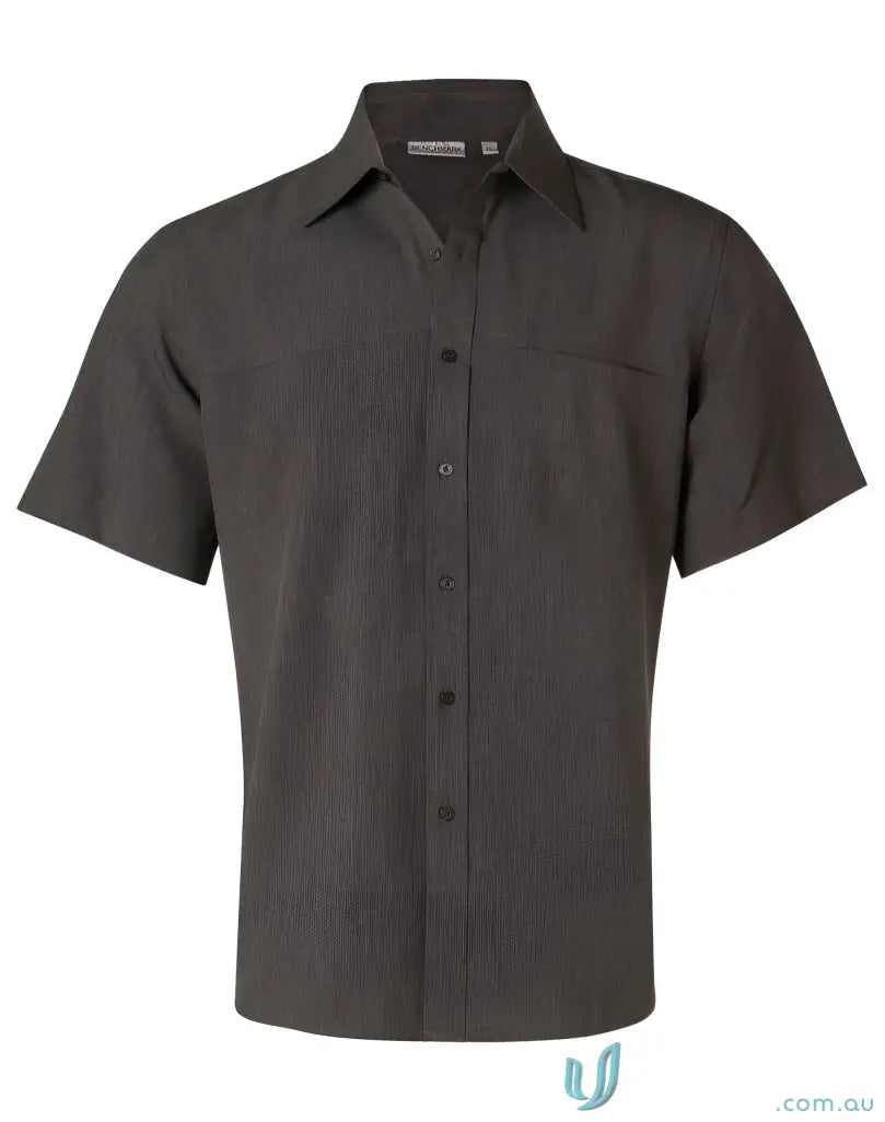Dark gray m7600s mens cooldry short sleeve Winning Spirit Health Shirt
