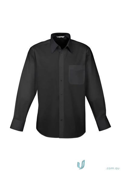 Biz Collection S10510 Base Business LS Shirt in Black