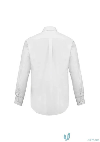 Biz Collection S10510 Base Business LS Shirt in White