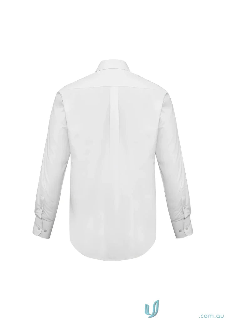 Biz Collection S10510 Base Business LS Shirt in White