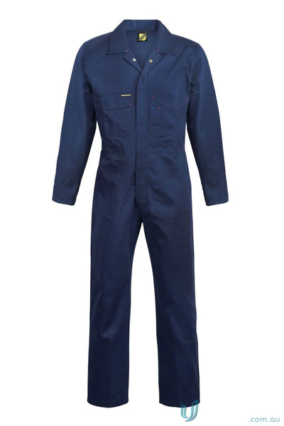 WorkCraft WC3050 Cotton Drill Coveralls in Navy front product image