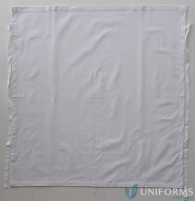 Bocini WA0392 Cotton Drill Three Quarter Apron Without Pocket in White