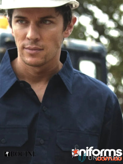 Bocini WS0680 Cotton Drill Work LS Shirt