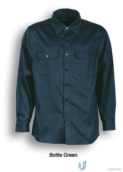 Bocini WS0680 Cotton Drill Work LS Shirt