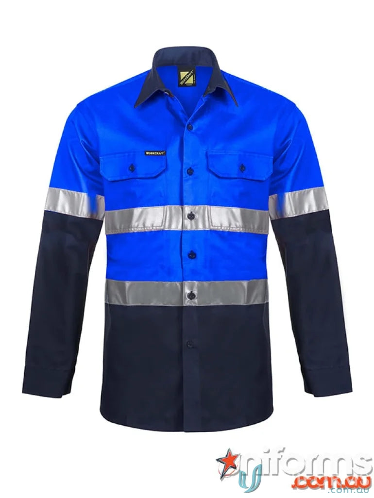 WorkCraft WS4132 Cotton L/S Shirt With CSR Tape