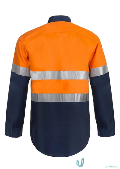 WorkCraft WS6030 Cotton Shirt With CSR Tape in orange