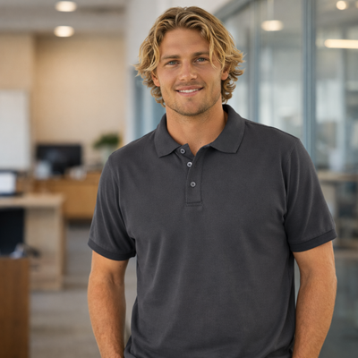 Stencil 7015 Cotton Traverse Polo front product image
