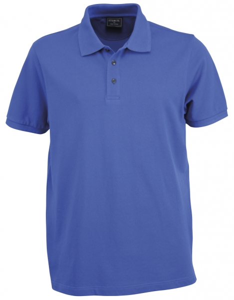 Stencil 7015 Cotton Traverse Polo in Mid Blue