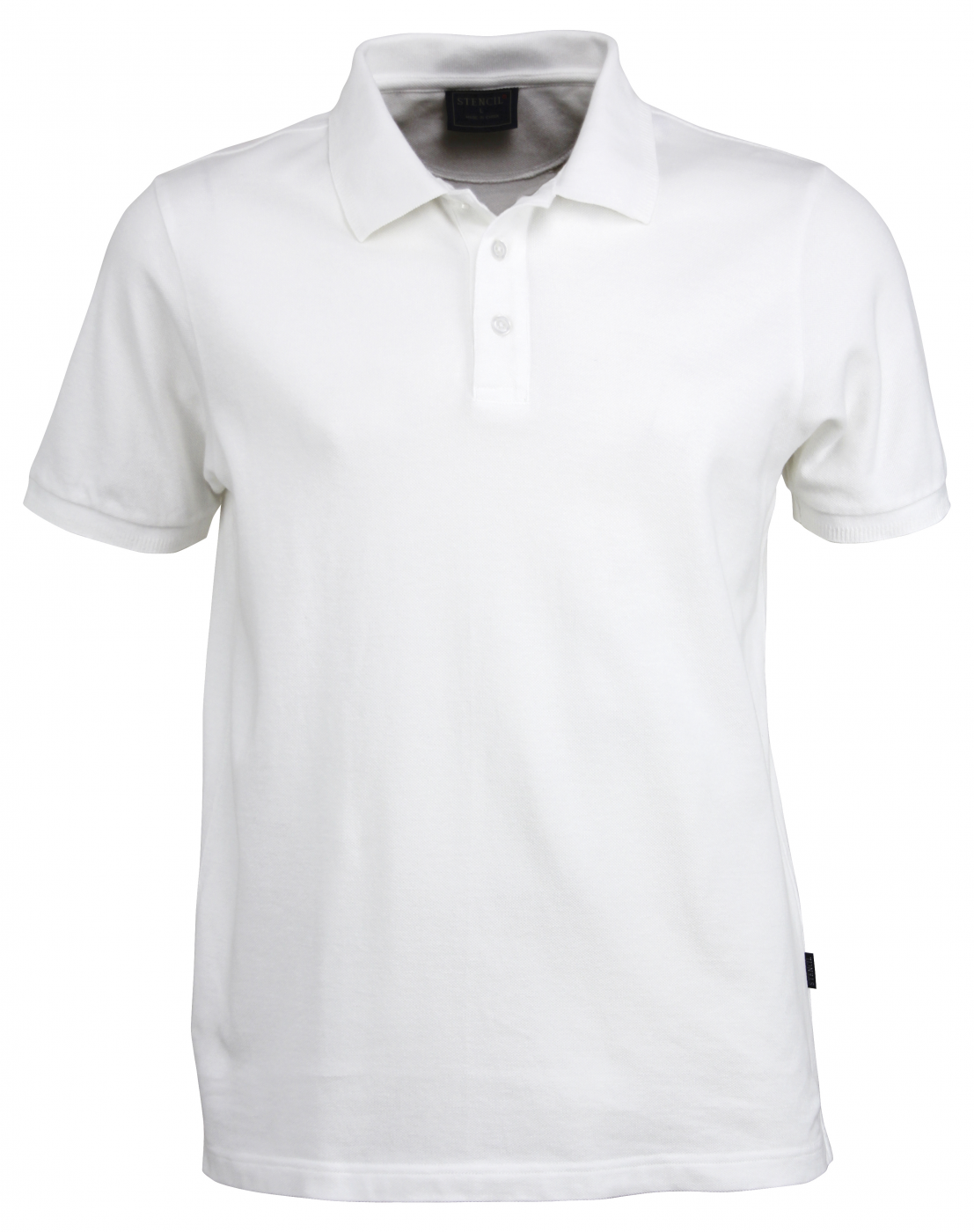 Stencil 7015 Cotton Traverse Polo in White