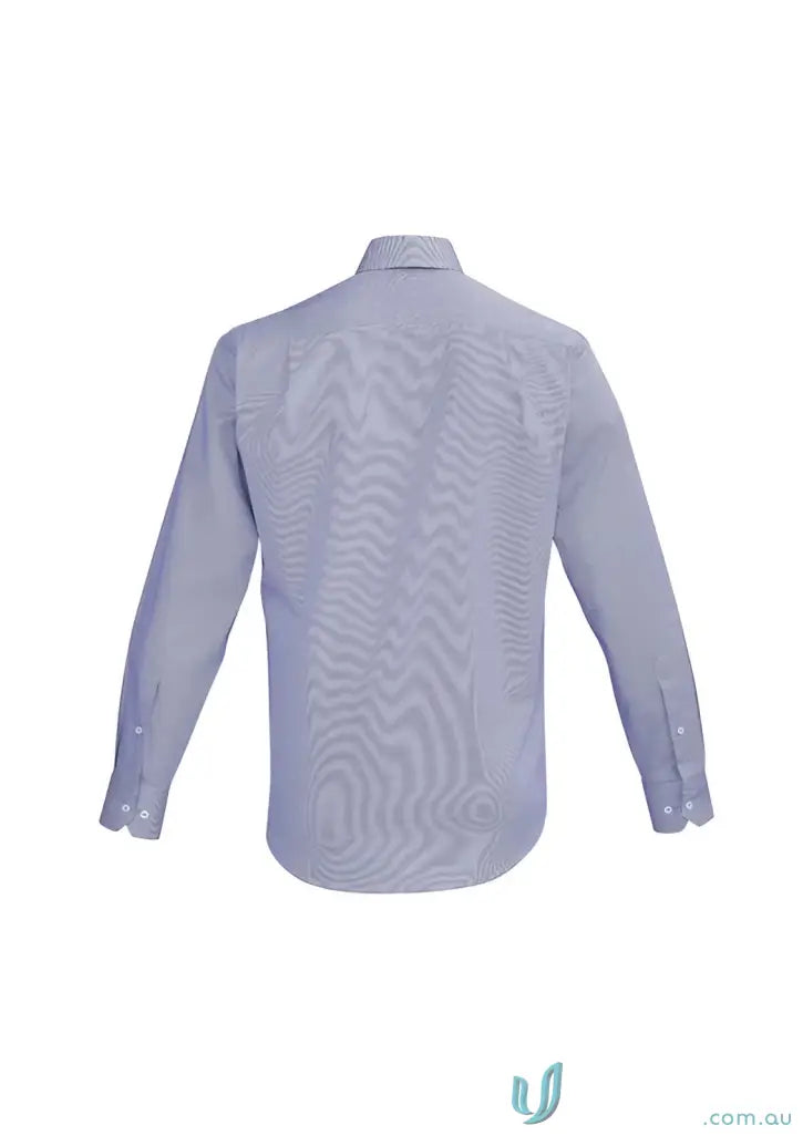 Long-sleeved striped dress shirt perfect for work uniforms or casual uniforms
